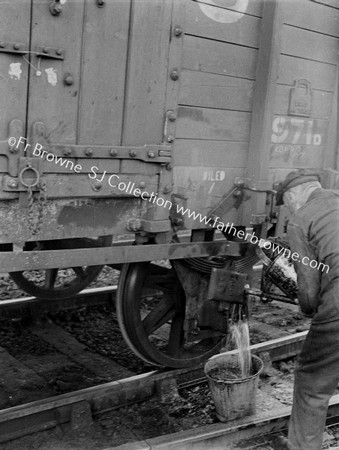 OILMAN AT WORK ON BRAKES